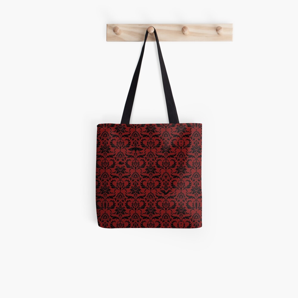 Victorian Gothic Pattern (Black) | Tote Bag