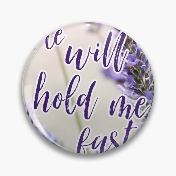 Item preview, He will hold me fast- Oval sticker designed and sold by Maisie Bry.