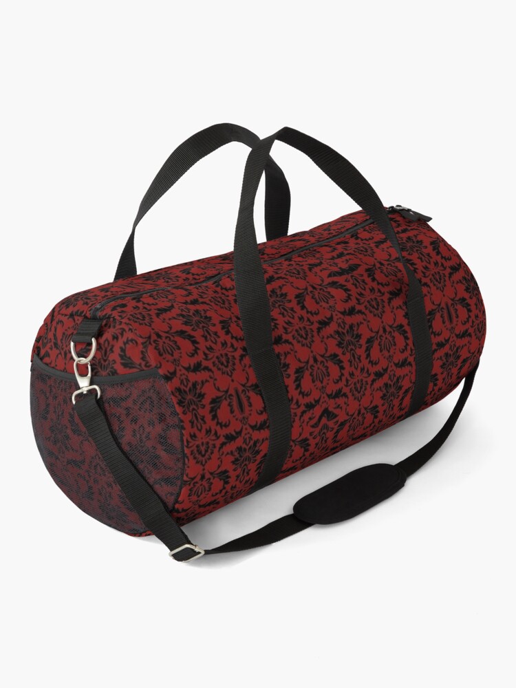 Victorian Gothic Pattern (Red) Duffle Bag for Sale by Dixie Huckabay