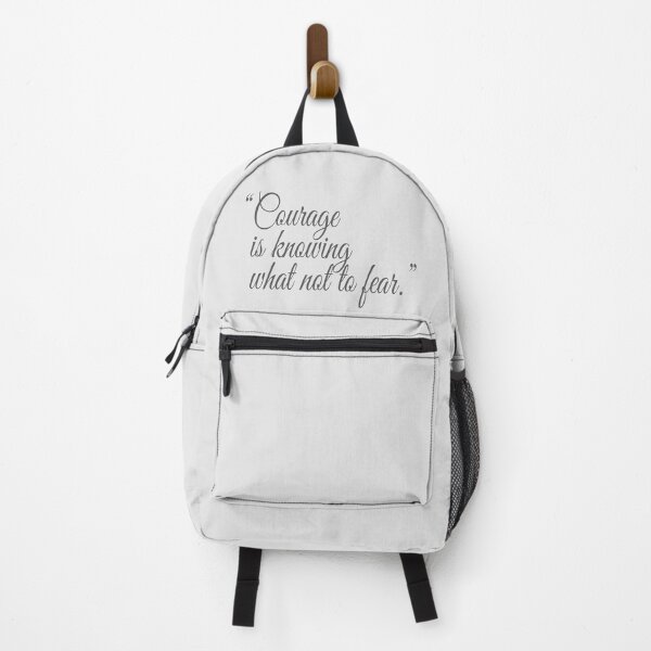Item preview, "Courage is knowing what not to fear." Gray Text Quote designed and sold by agsduy.