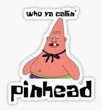 Spongebob Patrick Pinhead Larry Sticker