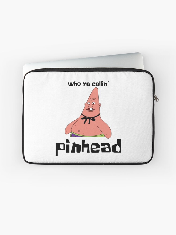 Spongebob Patrick Pinhead Larry Laptop Sleeve By Meesterfish Redbubble