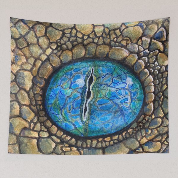 Item preview, Blue Eyed Golden Dragon designed and sold by Lynn Harriet.