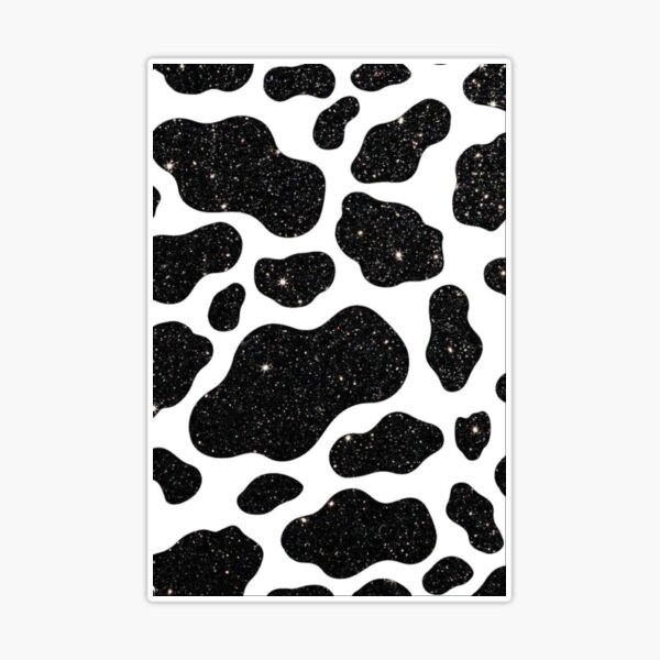 SPARKLY COW PRINT  Sticker for Sale by ava-olivia