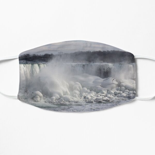 Niagara Falls Spectacular Ice Buildup - American Falls, New York State, USA Mask