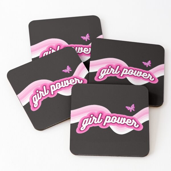 Item preview, Hot pink girl power with cute butterfly by haus of butterfly designed and sold by hausofbutterfly.