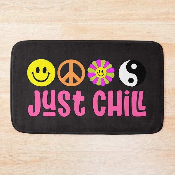 Item preview, Smiley Face ‘Just Chill’ 90s Throwback designed and sold by Shiny Plastic Rainbow.