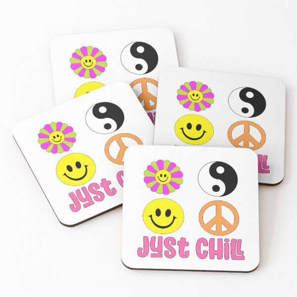 Item preview, Smiley Face ‘Just Chill’ 90s Throwback designed and sold by Shiny Plastic Rainbow.