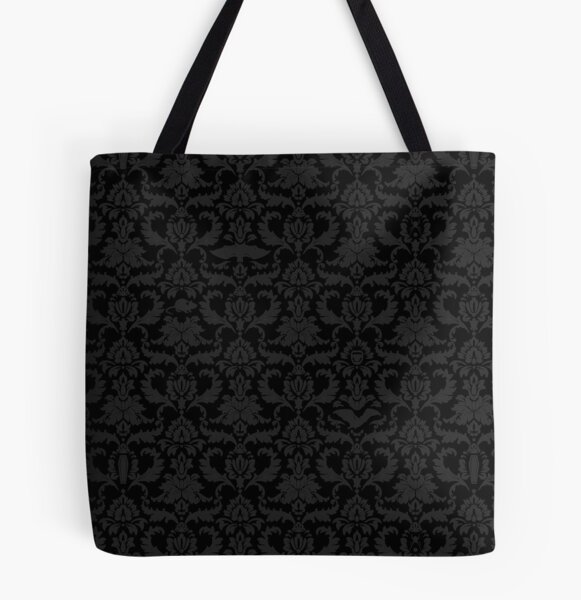 Victorian Gothic Pattern (Black) | Tote Bag