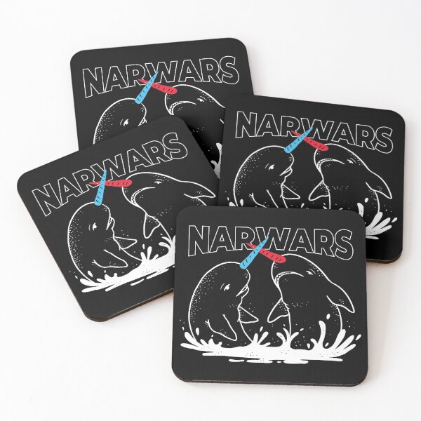 Aperçu de l'œuvre Narwhal Wars – Jeu de mots amusant créée et vendue par CoolSilhouettes.