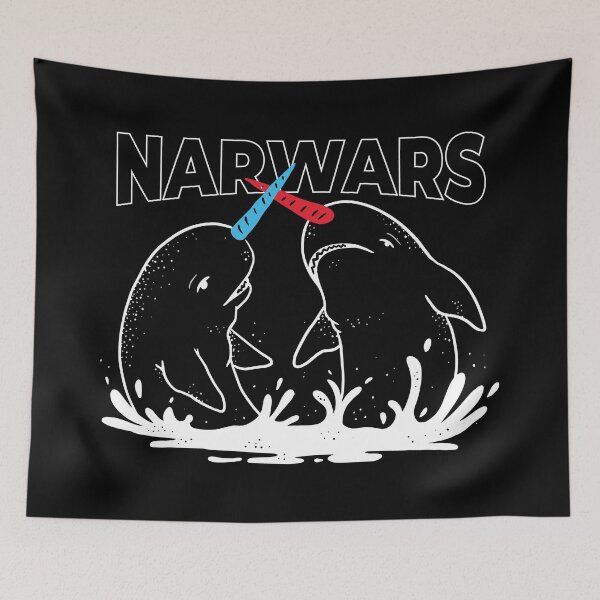 Item preview, Narwhal Wars - Funny Pun designed and sold by CoolSilhouettes.