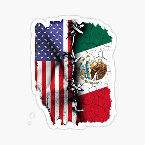 Proud Mexican American - American Flag with the Mexican Flag