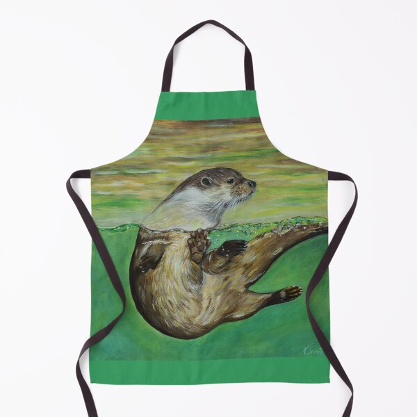 Item preview, Playful River Otter Painting designed and sold by Art by Kirsten Sneath.