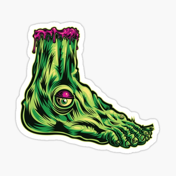 L is for Lucky Leprosy Leg Sticker