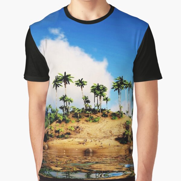 Ark Survival Evolved Scene Island Graphic T-Shirt