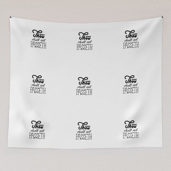 Item preview, Thou Shalt Not Passeth Lettering designed and sold by Winvalerie.