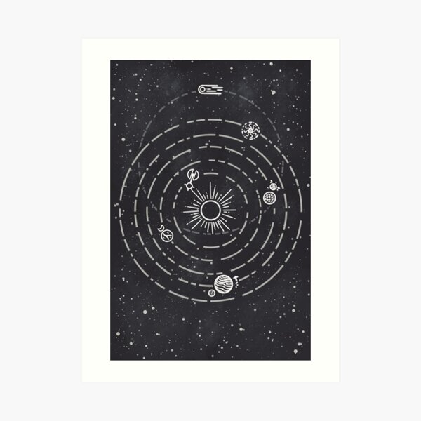 Outer Wilds System Art Board Print for Sale by BitRadical