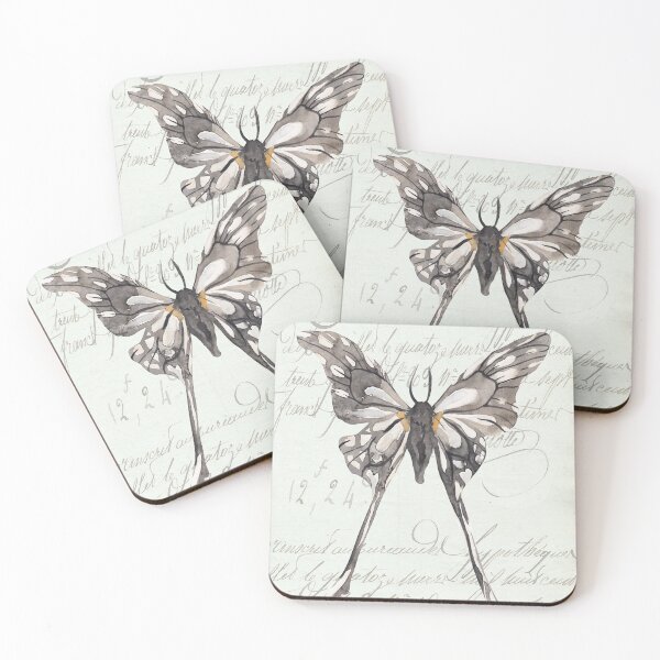 Item preview, Vintage Butterfly, French Script designed and sold by OliviaAndAva.
