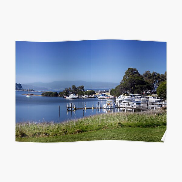 Mallacoota Inlet and boats Poster