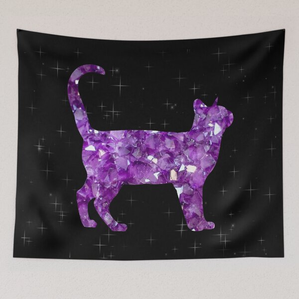 Item preview, Purple Crystal Cat designed and sold by lindsaymd.