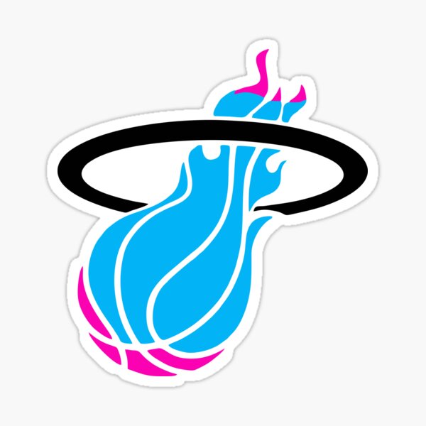 Miami Heat Logo Pink And Blue | Michelleskyllektion