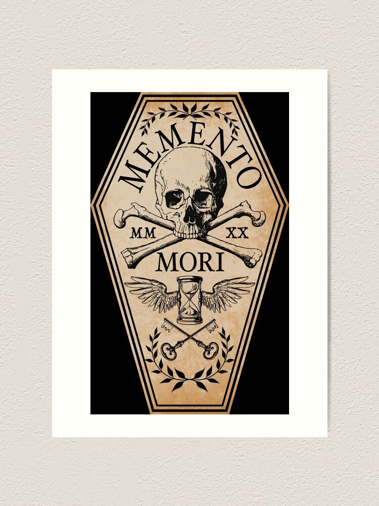 Skull Print: Vintage Memento Mori Death Art Illustration