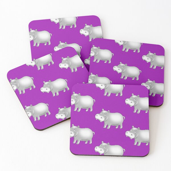 Item preview, Copy of Hippo Cute Hippopotamus on purple designed and sold by pablomendoza.