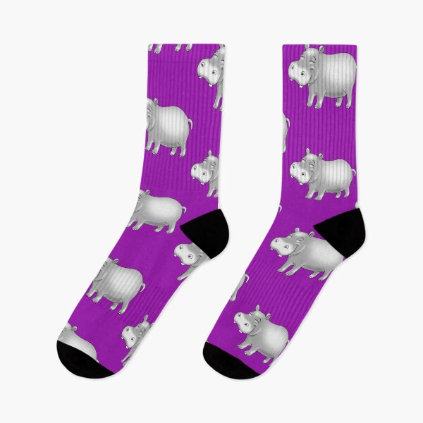 Item preview, Copy of Hippo Cute Hippopotamus on purple designed and sold by pablomendoza.