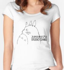 Studio Ghibli Totoro Women's Fitted Scoop T-Shirt