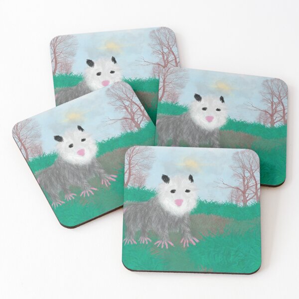 Item preview, Smiling possum in a field with trees designed and sold by Liam Connors-Smith.