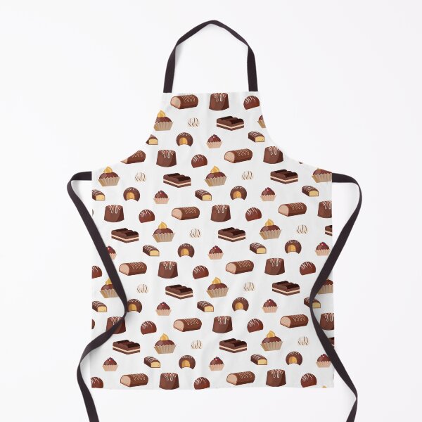 Item preview, Chocolate Pastries Pattern designed and sold by Cute and Funny Animal Art Designs.