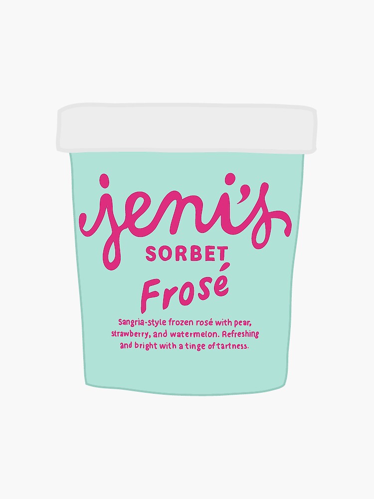 "Jeni;s Frose Ice Cream Drawing" Sticker for Sale by melinab1116