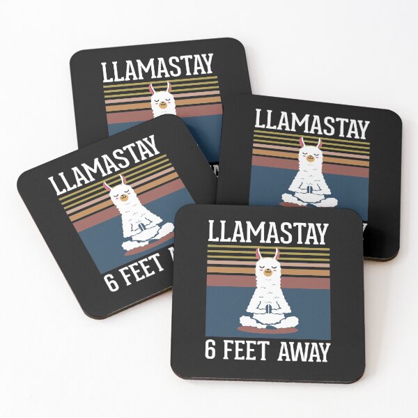 Item preview, Llama Social Distancing Llamastay 6 Feet Away designed and sold by hasanmasud.