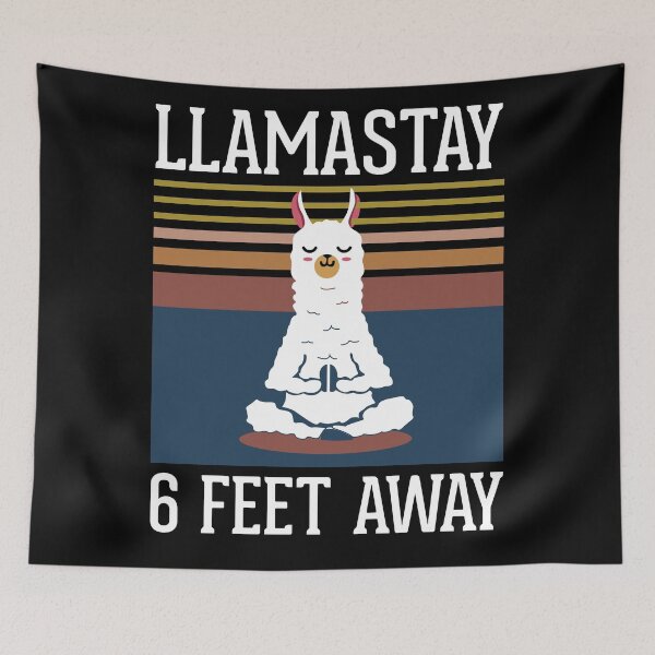 Item preview, Llama Social Distancing Llamastay 6 Feet Away designed and sold by hasanmasud.
