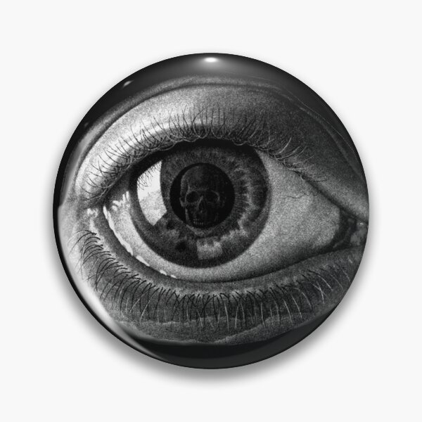 Item preview, Skull in Eye M.C. Escher surreal artist surrealist art lover drawing gift t shirt designed and sold by Johannesart.