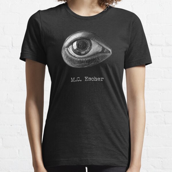 Item preview, Skull in Eye M.C. Escher surreal artist surrealist art lover drawing gift t shirt designed and sold by Johannesart.