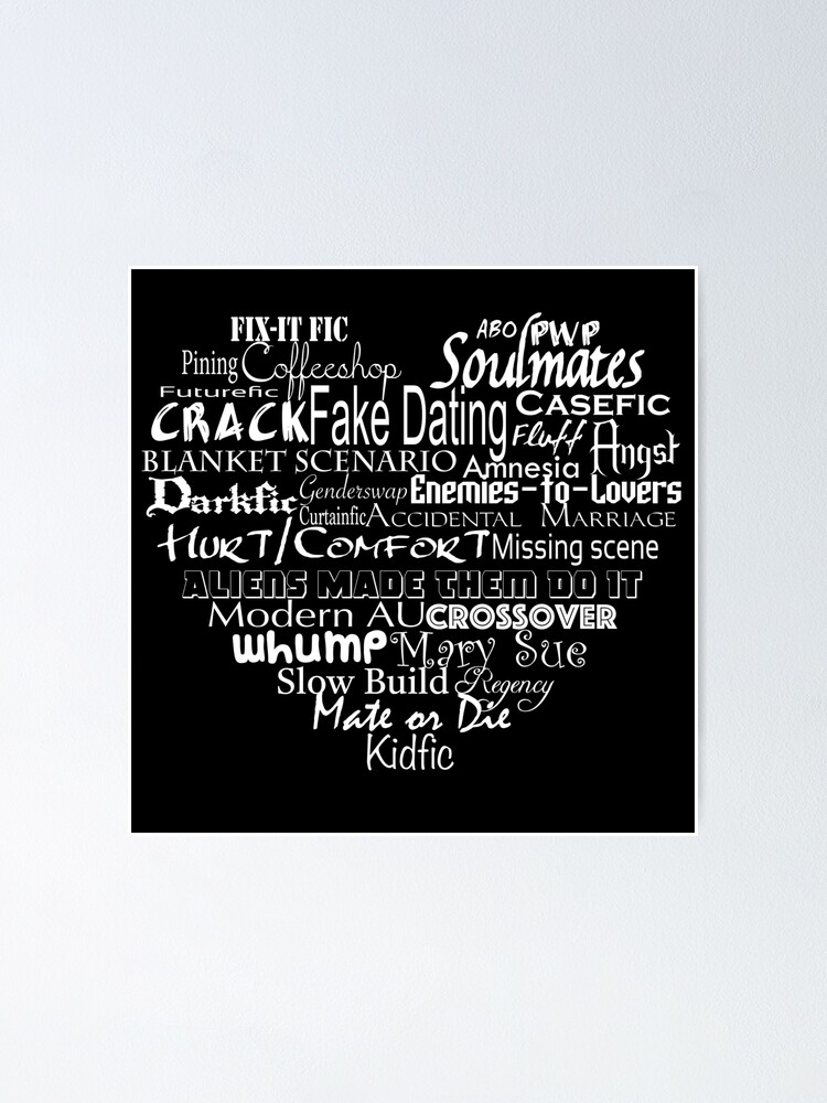 "Fanfic Tropes" Poster By EmceeFrodis | Redbubble