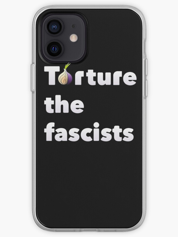 Torture The Fascists Tor Browser Black Iphone Case By N1cecream Redbubble