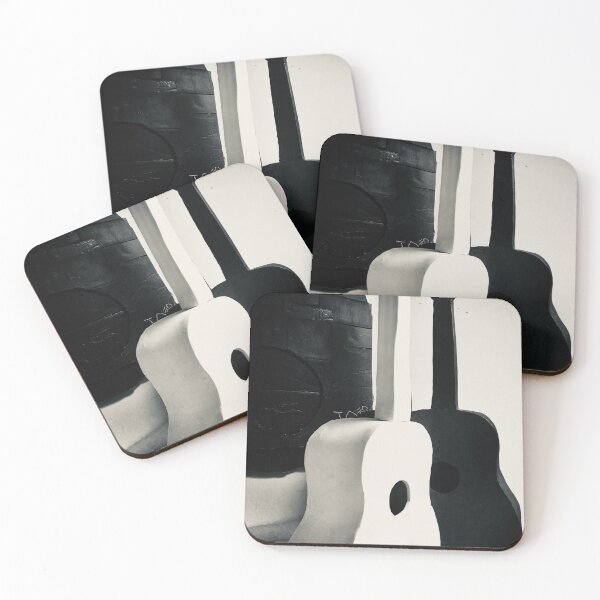 Item preview, Black and White Ceramic Guitars  designed and sold by QuigleyArt.