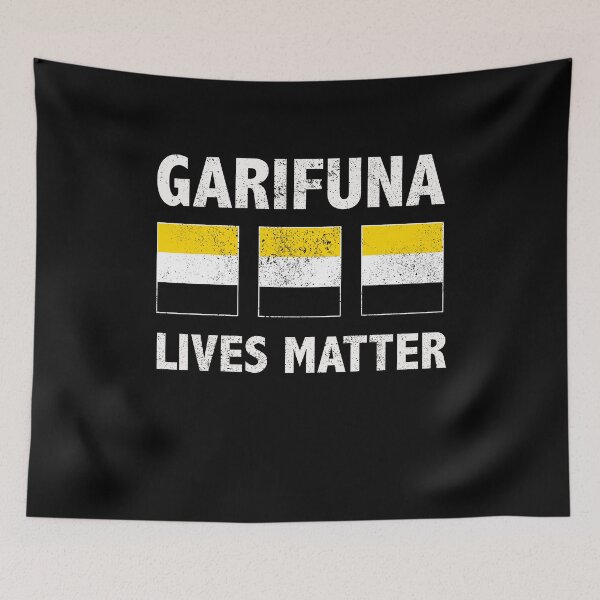 Item preview, Garifuna Lives Matter With Distressed Garifuna Flag designed and sold by masterbones.