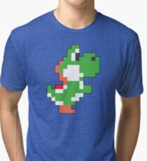 Super Mario Maker - Yoshi Costume Sprite Tri-blend T-Shirt