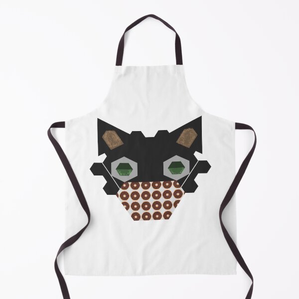 Item preview, Black Cat Wearing Chocolate Donut Mask designed and sold by wagnerps.