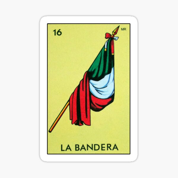 Artikel-Vorschau von La Bandera Loteria gift , La Bandera gift , Loteria Mexicana , Mexican lottery , Mexican bingo , mexican gifts , gifts for mexican men , gifts for mexican women  , designt und verkauft von Birthday  Gifts.