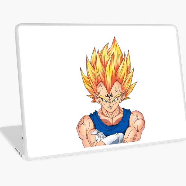 Dragon Ball Laptop Skins Redbubble - majin vegeta face roblox