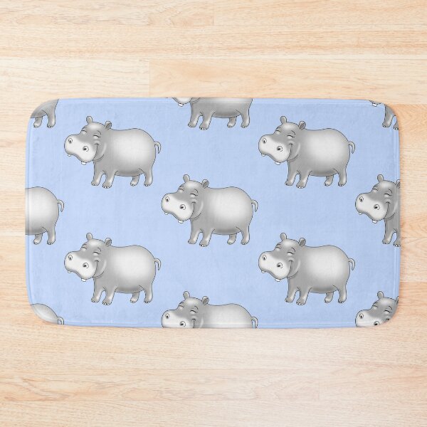 Item preview, Hippopotamus on light blue designed and sold by pablomendoza.