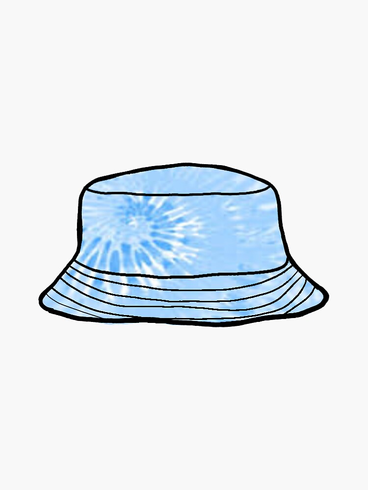 "blue bucket hat" Sticker by windowsdownhd Redbubble