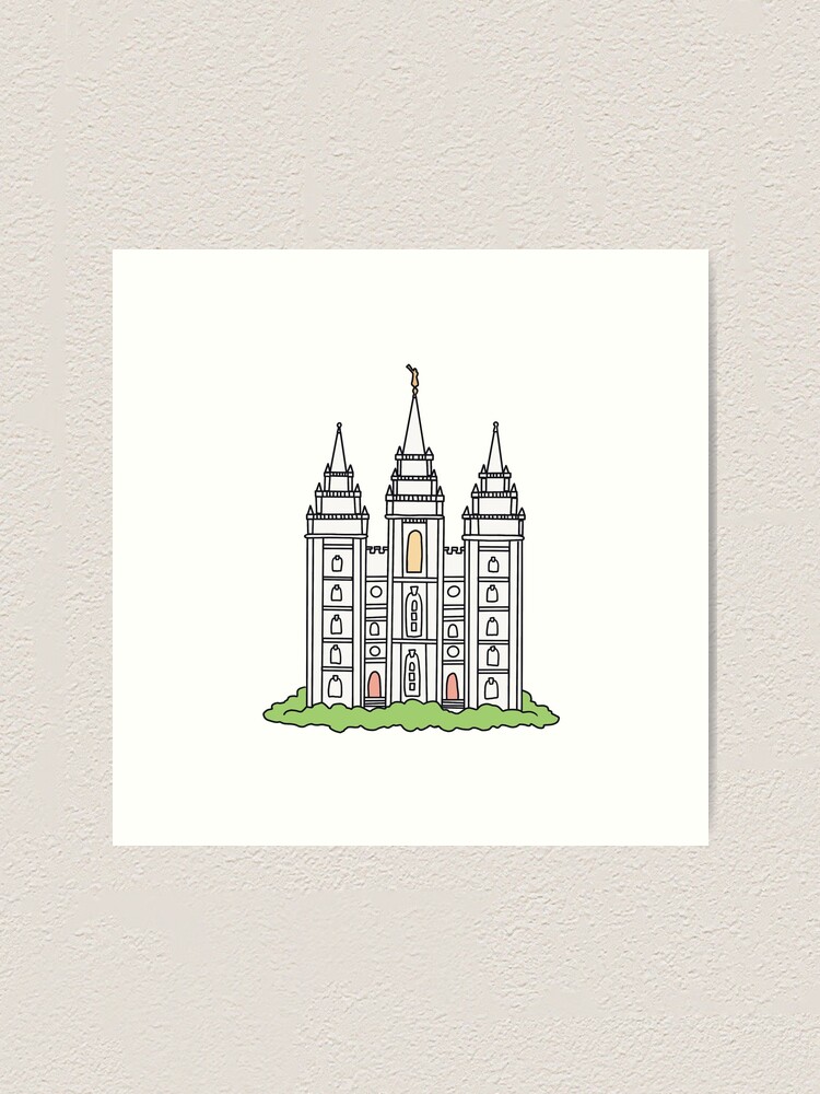 Salt Lake popular Temple Art Print, LDS Decor, Primary Songs, Church of Jesus Christ of Latter-Day Saints, Temple Square, Utah Tourism, Oversize Art