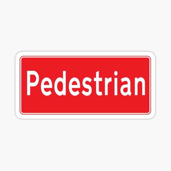 Pedestrian Sticker
