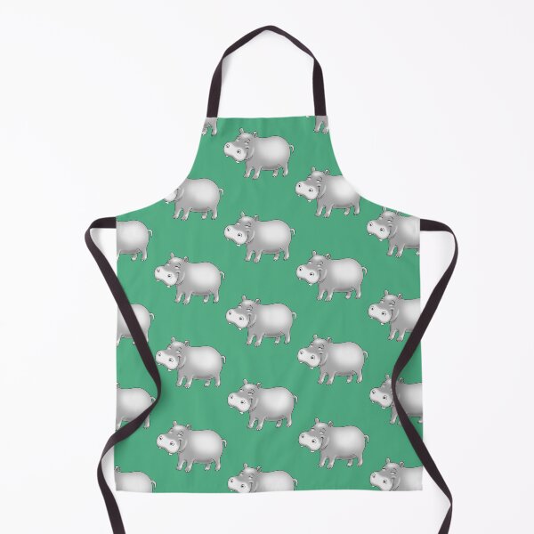 Item preview, Hippo Cute Hippopotamus on green designed and sold by pablomendoza.
