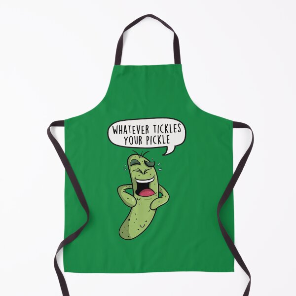 Item preview, Whatever Tickles Your Pickle - Funny Cartoon Food Pun designed and sold by LEFDDesigns.